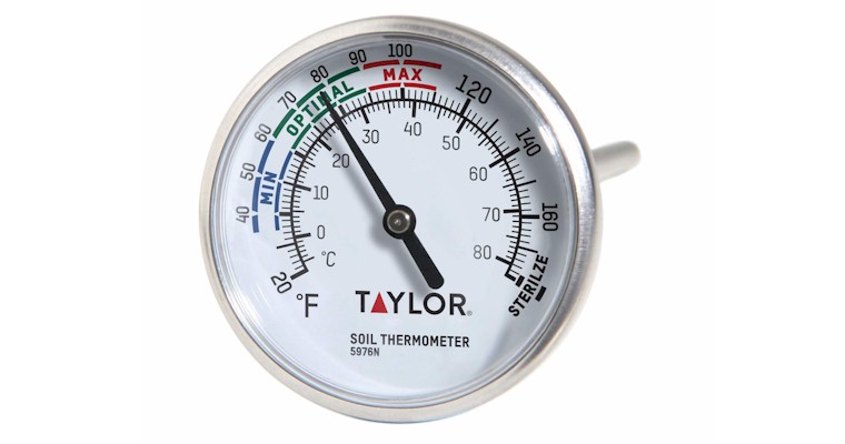 An image of a Taylor soil thermometer